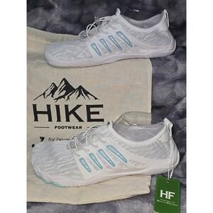 NWT Hike Footwear Lorax Pro Barefoot shoes White/Blue Unisex EU 41 women's 10